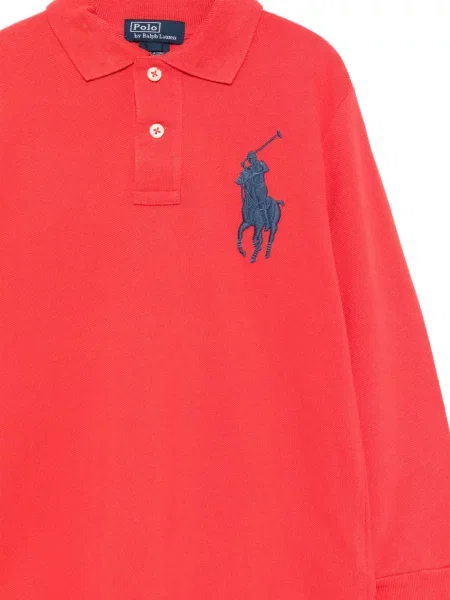 Koszulka polo dziecięca Polo Ralph Lauren czerwona