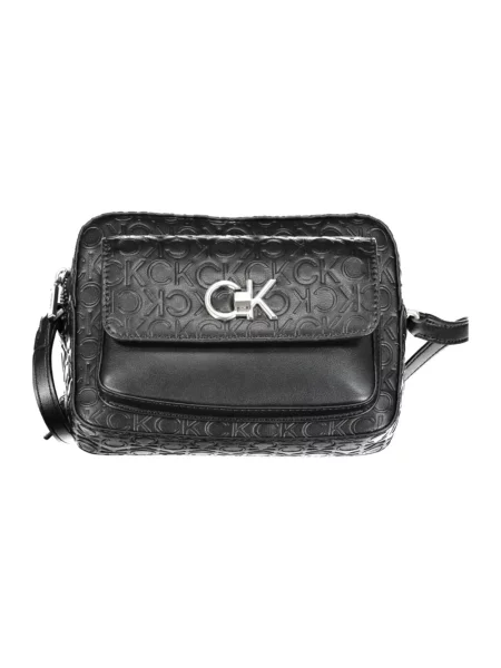 Torebka crossbody Calvin Klein skórzana czarna