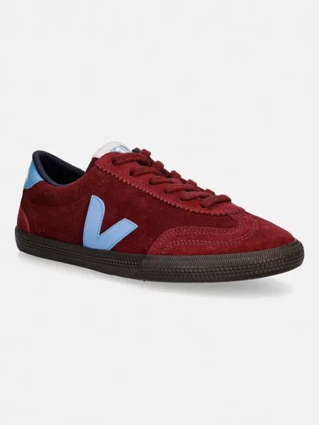 Veja sneakers din piele întoarsă VOLLEY SUEDE bordo