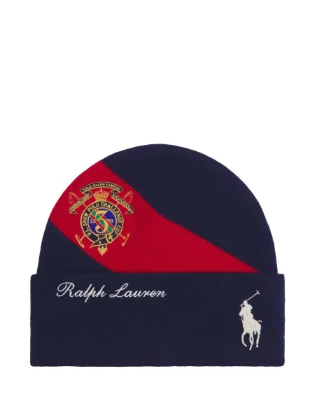 Căciulă Polo Ralph Lauren tricotate cu autograf chunky gri