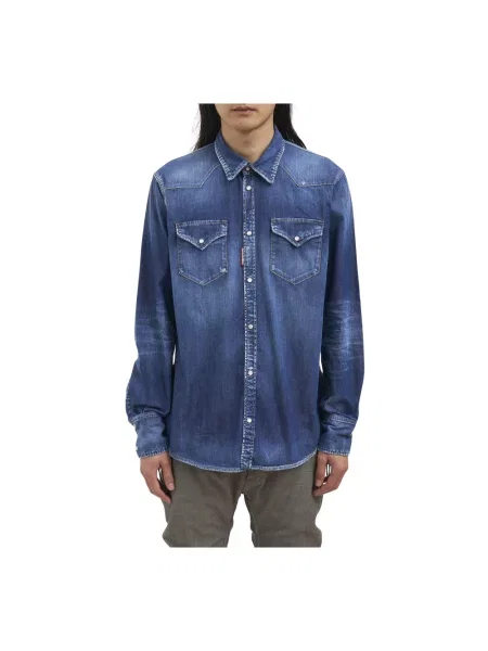 Koszula Dsquared2 niebieska