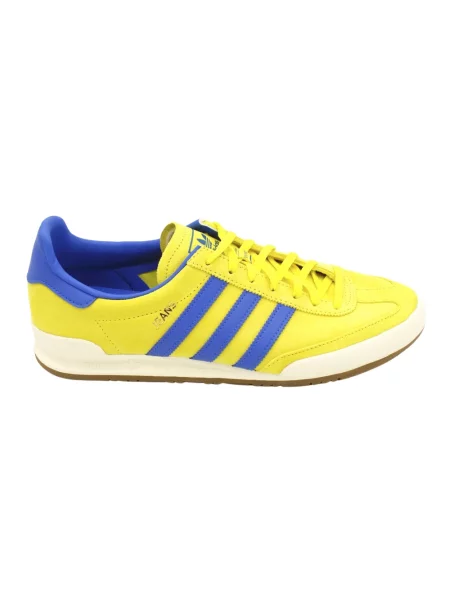 Sneakersy Adidas sznurowane zamszowe żółte
