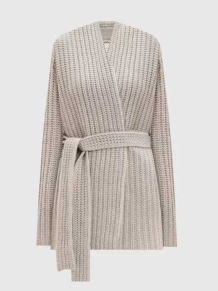 Кардиган на запах Jacqueline з кашеміру Lisa Yang сірий