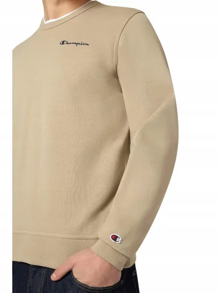 Bluza Champion Bez Kaptura Sportowa Dresowa beżowa