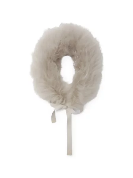 Gulerat fular Max Mara din piele de oaie