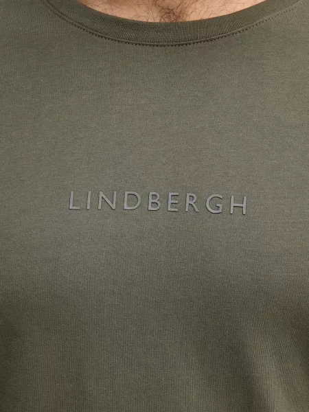 Футболка Lindbergh с принтом зеленая