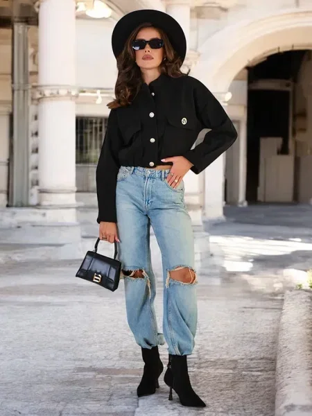 Geacă bomber Resti negru