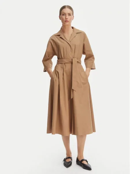 Weekend Max Mara Φόρεμα πουκάμισο Padana καφέ
