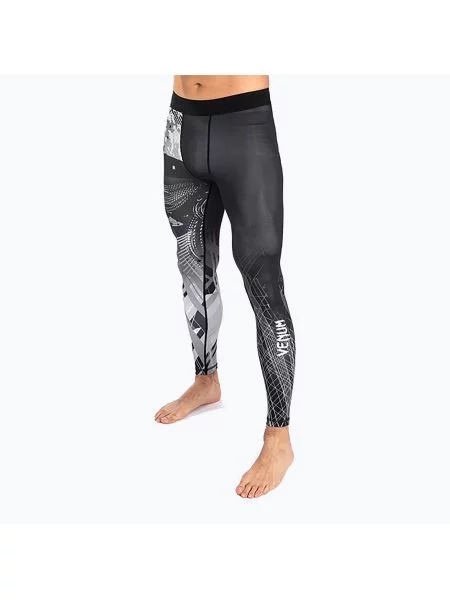 Legginsy treningowe Venum Gorilla Jungle Spats black/white białe