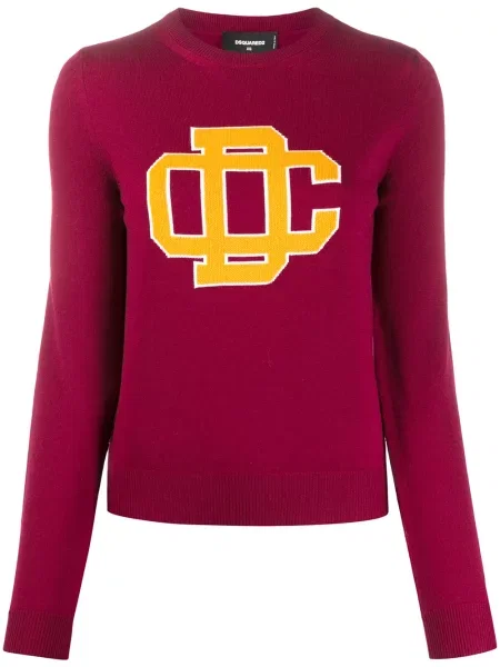 Sweter Dsquared2 czerwony
