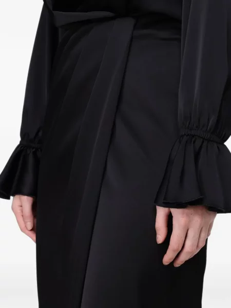 Fusta maxi Hanita drapată plic negru