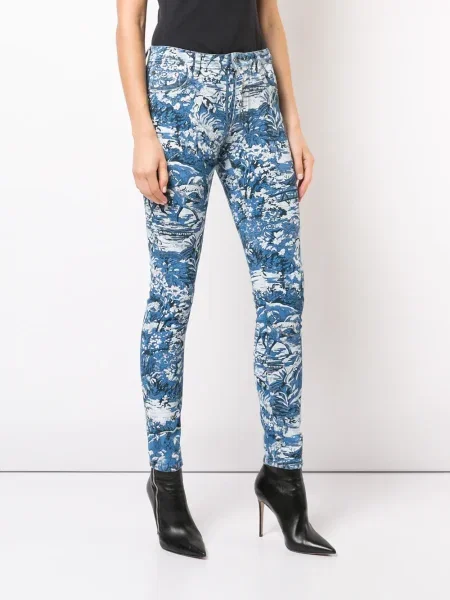 Skinny jeansy skinny Off-white białe
