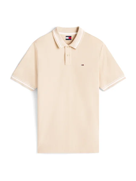 Tommy Jeans Tričko telová / biela béžová