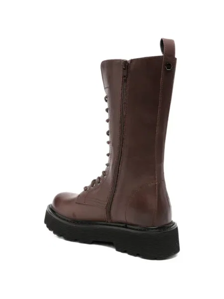 Botine Cult cu șireturi din piele maro
