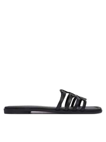 Mules Tommy Hilfiger bez podpatku černé