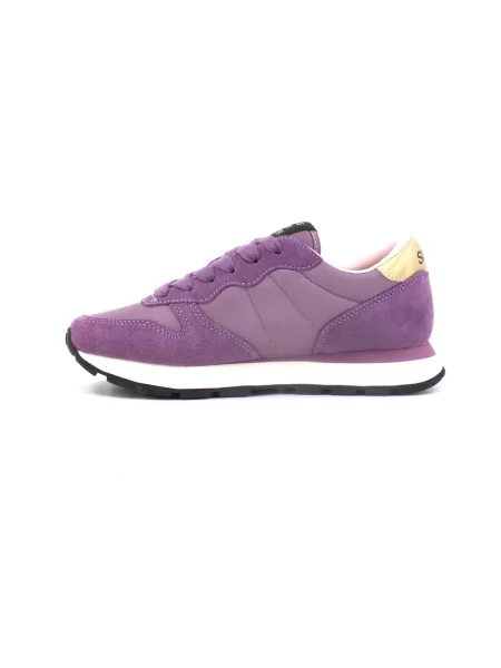 Sneakersy Sun68 skórzane fioletowe