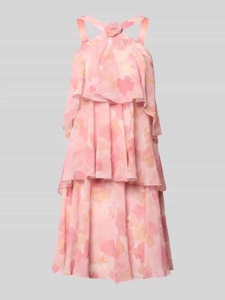 Rozkloszowana sukienka koktajlowa z falbanami model FELICIA' Vero Moda