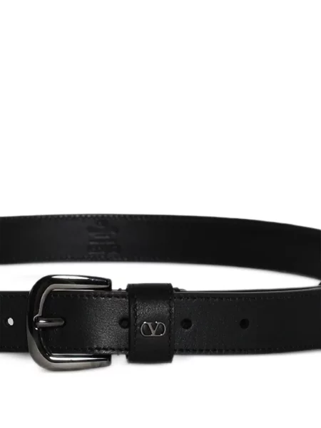 Cu centură curea Valentino Garavani din piele negru