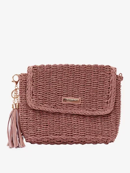 Crossbody táska Flora & Co rózsaszín