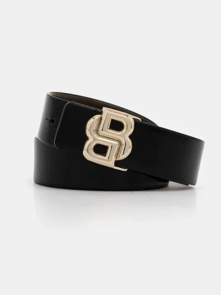 Кожен с две лица BOSS дамски черно