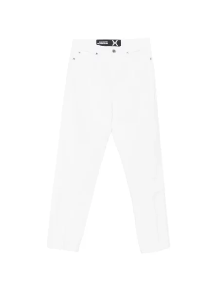 Blugi John Richmond cu broderie alb