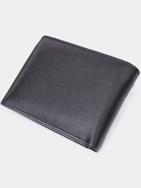 Кожаный кошелек St Leather Accessories черный