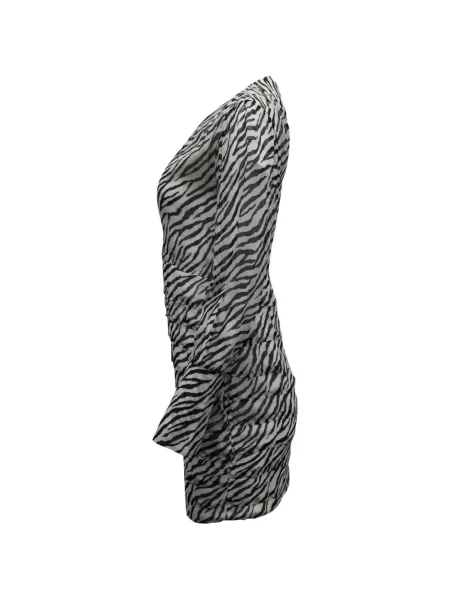 Rochie mini Maje cu imagine cu model zebră de costum alb