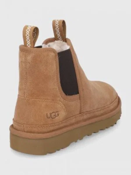UGG Botine din piele întoarsă bărbați maro