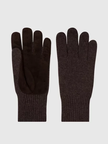 Перчатки Brunello Cucinelli коричневые