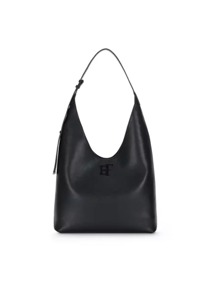 Torebka hobo Elisabetta Franchi czarna