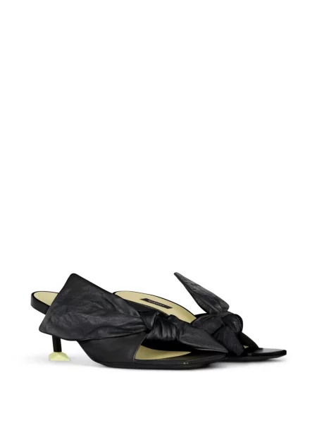 Sandale Givenchy cu vârf pătrat negru
