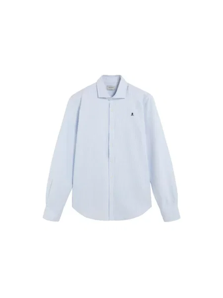 Scalpers Košile Peach F světlemodrá bílá