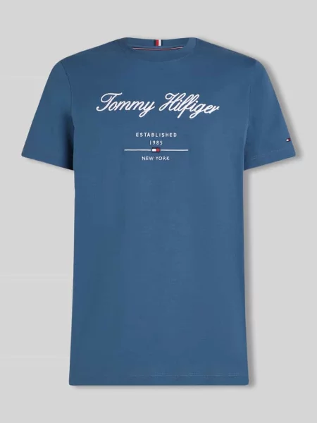 T-shirt o kroju regular fit z czystej bawełny Tommy Hilfiger