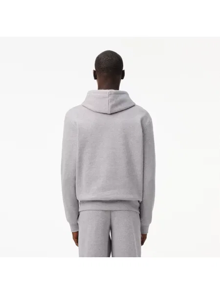 Lacoste Bluza Z Kapturem Z Bawełny Organicznej szary