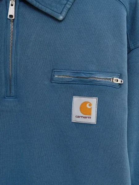 Hanorac Carhartt Wip cu autograf albastru