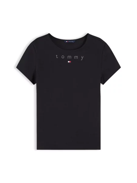Tommy Jeans Tricou roșu / negru alb
