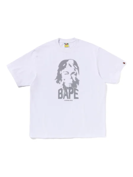Tricou A Bathing Ape® cu imagine alb