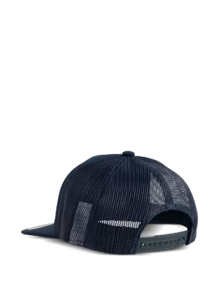 Шапка с козирки Carhartt Wip с принт синьо