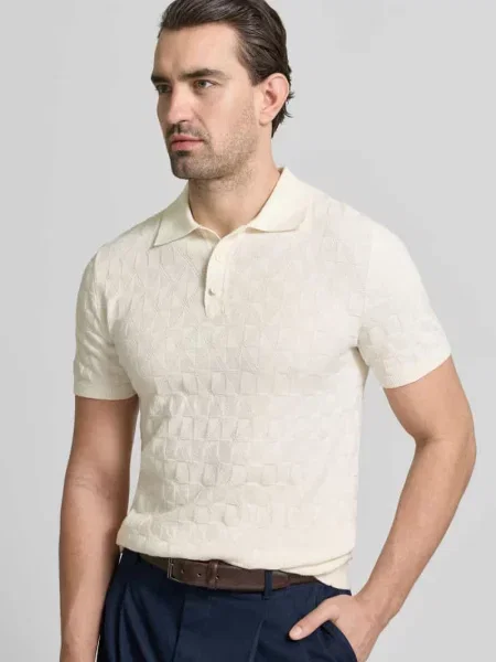 Koszulka polo o kroju regular fit z fakturowanym wzorem Mcneal
