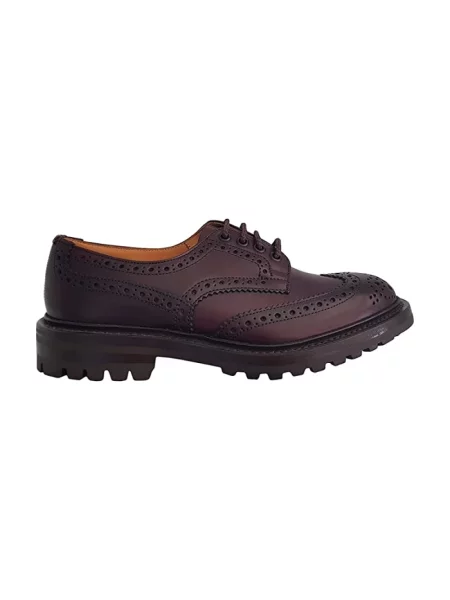 Oksfordy Tricker's skórzany brązowy