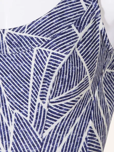 Lidea Plavky Indigo Grid tmavě modrá bílá