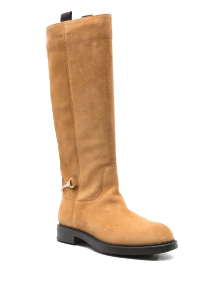 Botine Doucal's din piele de căprioară cu cataramă