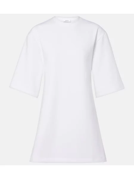 Rochie Wardrobe.nyc din jerseu cu spatele deschis alb