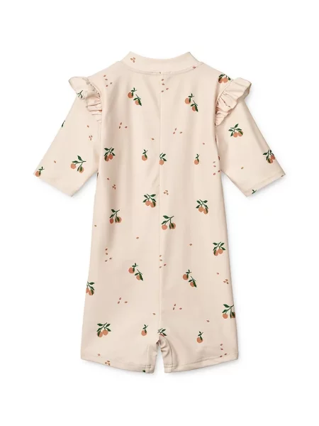 Liewood Kojenecké plavky Amel Printed Swim Jumpsuit béžové