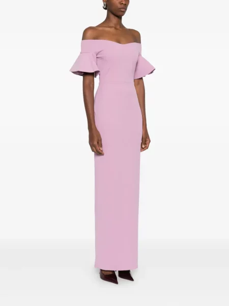 Rochie maxi Solace London de costum roz