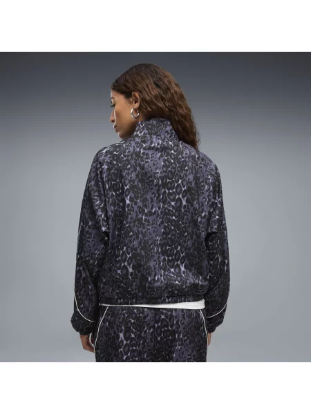 LuÅºna bluza dresowa z zamkiem PUMA Sport Animal Printed OdzieÅ¼ S szary