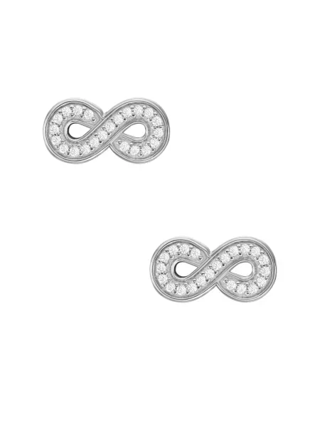 FOSSIL Náušnice strieborná