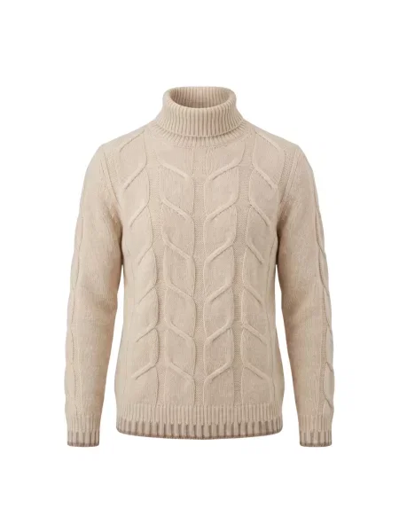 Sweter Altea wełniany beżowy
