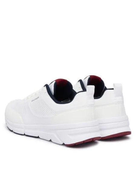 Tenisice Tommy Hilfiger Light Knitted Hilfiger Runner bijela