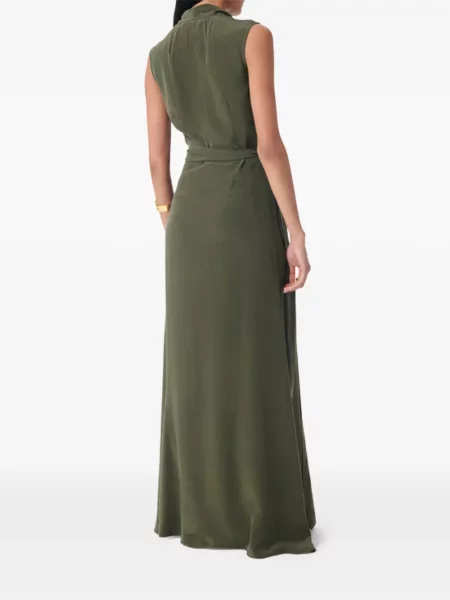 Sukienka maxi Vanessa Bruno bez rękawów garniturowa zielona
